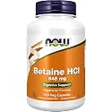 Now Foods, Betaine HCI, 648 mg, 120 Capsules