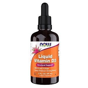 now foods liquid vitamin d-3 400iudropper 2 ounce