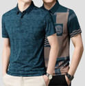 NOW OR NEVER Printed Men Polo Neck Multicolor T-Shirt