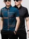 NOW OR NEVER Printed Men Polo Neck Multicolor T-Shirt