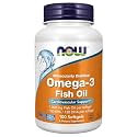 NOW Supplements Omega-3 Molecularly Distilled 100 Softgels