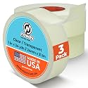 Noway Hockey Clear Hockey Tape – 1" x 34 Yards, Made in USA, Shin Guard and Hockey Sock Tape, Moisture-Resistant, Strong Adhesive, Residue-Free Removal, Multi-Purpose for Hockey, Lacrosse, & Soccer