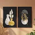 NoWorries Black amp Gold Art Wall paintings