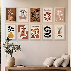 NoWorries Boho Abstract Wall Art Set of
