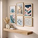 NoWorries Floral Botanical Wall Painting Set of