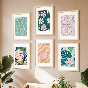 noworries framed paintings for home decor - pestal colors wall frames for cafe and living room decorationwall decor ideasitems 10x3 inches art attack 38