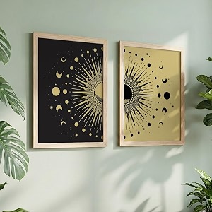 NoWorries Sun Moon Theme Wall art