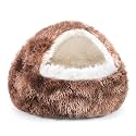 NOYAL Hooded Donut Bed, Calming Cave for Cats &amp; Small Dogs