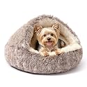 NOYAL Hooded Donut Bed, Calming Cave for Cats &amp; Small Dogs