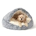NOYAL Hooded Donut Bed, Calming Cave for Cats & Small Dogs
