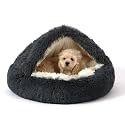 NOYAL Hooded Donut Bed, Calming Cave for Cats &amp; Small Dogs