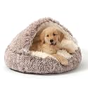 NOYAL Hooded Donut Bed, Calming Cave for Cats &amp; Small Dogs