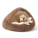 NOYAL Hooded Donut Bed, Calming Cave for Cats &amp; Small Dogs