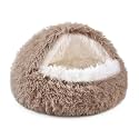 NOYAL Hooded Donut Bed, Calming Cave for Cats &amp; Small Dogs