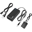 NP-FW50 Dummy Battery for Sony ZV-E10, AC-PW20 Power Supply Adapter.