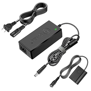 np-fz100 ac power adapter battery charger kit gonine for sony np-fz100 dummy battery sony bc-qz1 and sony a7r iii sony a9 sony alpha 9r sony alpha 9s sony a9s cameras half decoded