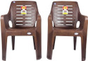 NPPL National Sumo Durable Chair Matt and Gloss Pattern Weight Bearing Capacity 150kg Plastic Living Room Chair