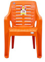 NPPL Plastic Living Room Chair (Finish Color - Orange, Pre-assembled)