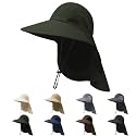 NPQQUAN Sun Hats for Men Women with Neck Flap UPF 50+ UV Protection