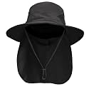 NPQQUAN Sun Hats for Men Women with Neck Flap UPF 50+ UV Protection