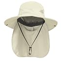 NPQQUAN Sun Hats for Men Women with Neck Flap UPF 50+ UV Protection