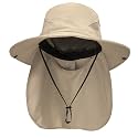 NPQQUAN Sun Hats for Men Women with Neck Flap UPF 50+ UV Protection