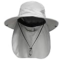 NPQQUAN Sun Hats for Men Women with Neck Flap UPF 50+ UV Protection