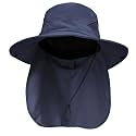NPQQUAN Sun Hats for Men Women with Neck Flap UPF 50+ UV Protection