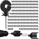 NQN 200 Pcs Black Electric Fence Insulator Screw-in Insulator Fence Ring Post Wood Post Insulator and 2 Pc Free Insulator Socket Tool (Grid System Accessories for Animal Husbandry Electronic)