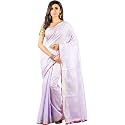 NR Handloom | Women's Cotton Linen Slub Saree with Contrast Unstitched Blouse Piece and Zari Border &amp; Pallu_Free Size_Variation_
