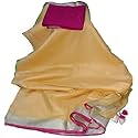 NR Handloom | Women's Cotton Linen Slub Saree with Contrast Unstitched Blouse Piece and Zari Border &amp; Pallu_Free Size_Variation_