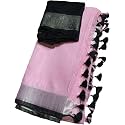 NR Handloom | Women's Cotton Linen Slub Saree with Contrast Unstitched Blouse Piece and Zari Border &amp; Pallu_Free Size_Variation_