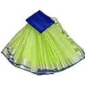 NR Handloom | Women's Cotton Linen Slub Saree with Contrast Unstitched Blouse Piece and Zari Border &amp; Pallu_Free Size_Variation_