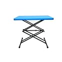 NR INDUSTRIES Ceiling Hanger Multi Utility Purpose Adjustable Plastic Scissors Tables Portable Rectangular Folding Scissors Table for Study,Dining &amp; Outdoor (Blue)