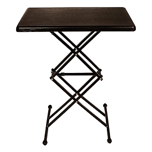 nr industries multi utility purpose scissors tables portable and adjustable rectangular folding scissors table and for study dining amp outdoor black plastic