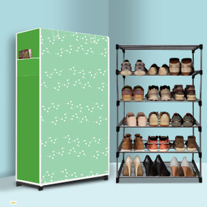 nr kart plastic metal collapsible shoe stand white bubble modern printeda5 5 shelves diydo-it-yourself