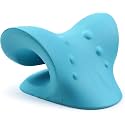 Neck and Shoulder Relaxer, Cervical Traction Device for TMJ Pain Relief and Cervical Spine Alignment, Chiropractic Pillow Neck Stretcher (Multicolor)