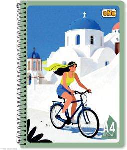 NRP oNe Spiral A4 Notebook Single Line