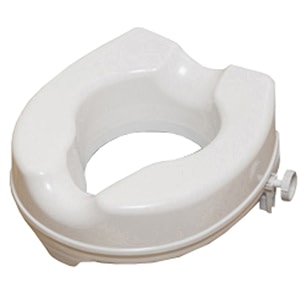nrs healthcare raised toilet seat  commode elevator  standard commode raiser  50 mm 2 inches