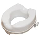 NRS Healthcare Raised Toilet Seat | Commode Elevator | Standard Commode Raiser | (50 mm, 2 inches)