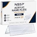 Acrylic Table Desk Name Plate for Home Restaurants Personalized Name Plate (10 Inch,pack of 50)