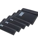 Leather Document File Folder Executive Folder for Certificate A4 Size Document Organizer Sleeve File for Office, Home, Banks, Professionals (Black, 40 Slevee (Pack 5))
