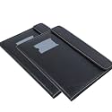 Leather Document File Folder Executive Folder for Certificate A4 Size Document Organizer Sleeve File for Office, Home, Banks, Professionals (Black, 20 Slevee (Pack 2))