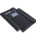 NSSP Leather Document File Folder Executive Folder for Certificate A4 Size Document Organizer Sleeve File for Office, Home, Banks, Professionals (Black, 10 Slevee (Pack 2))