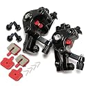 NSV Caliper Machine 2pcs Set with 2 Extra Bicycle Disc Braking Pads for MTB Mountain Bicycle Brake Disk