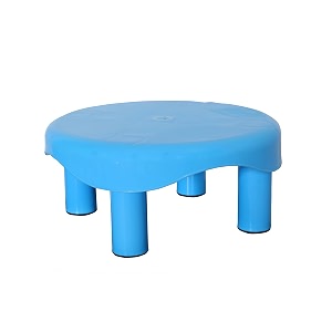 nt-star plastic bathroom stool round diameter 30 cm blue