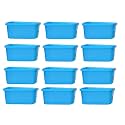 NT-STAR Sturdy Food Grade Plastic Containers 200ml,set of 12 (Blue)