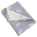 NTBAY 3 Layer Muslin Toddler Blanket, 30 x 40, Blue Pineapple
