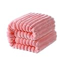 NTBAY Oversized Flannel Fleece Blanket, 50 x 60, Pink