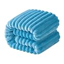 NTBAY Oversized Flannel Fleece Blanket, 50 x 60, Blue